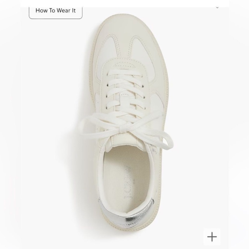 J. Crew White City Tour Sneakers Size 9 M